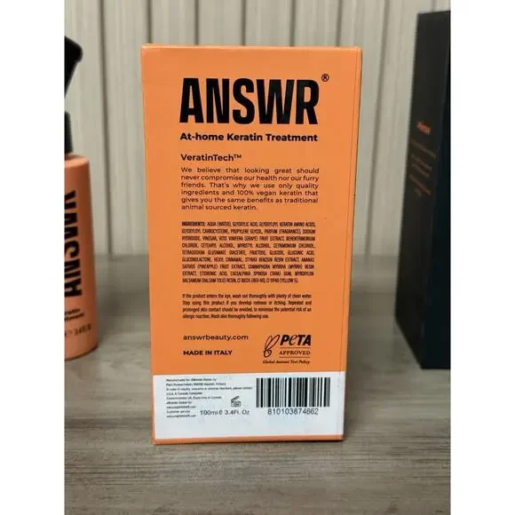 Answr At-home Keratin Hair Treatment Spray - New In Box 100ml - 3.4fl.oz - Picture 7 of 12